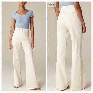 NWT J. Crew High Rise ‘96 Flare Jeans in Ecru - Size 29 Tall